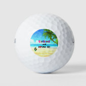 Met pensioen en dat is leuk! golfballen (Voorkant)