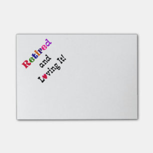 Met pensioen en dat is leuk... het goede leven post-it® notes