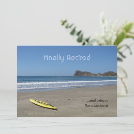 Met pensioen gaan op het strand (aanpasbaar) Uitno (Staand voorkant)