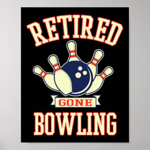 Met Pensioen Gegaan Bowling Bal Cadeaubon voor Gep Poster