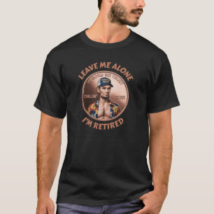 Met pensioen gegane cent: Abe Lincoln draagt een h T-shirt
