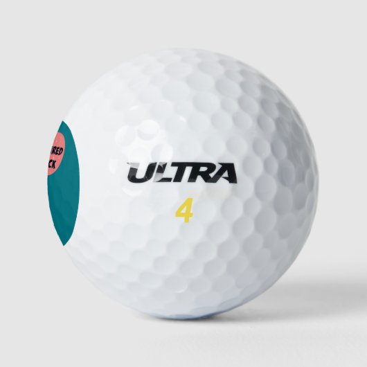 Met pensioen gegane kip...oh zo schattig golfballen (Logo)