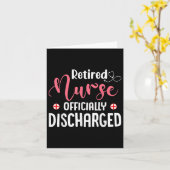 Met pensioen gegane verpleegster officieel ontslag kaart (Gele Bloem)