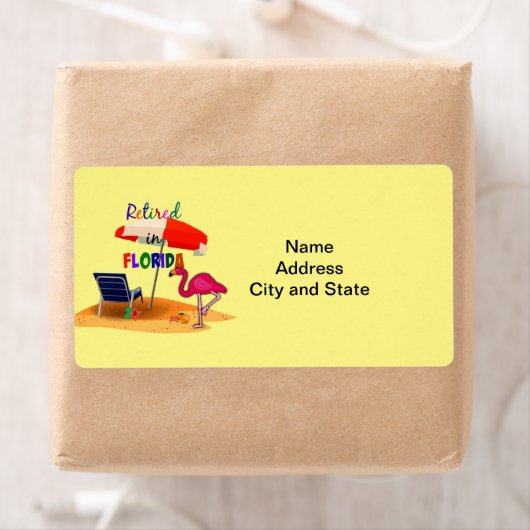 Met pensioen in Florida Etiket (Insitu)