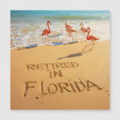 Met Pensioen in Florida Flamingo's op het Tropisch (Voorkant)