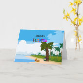 Met pensioen in Florida Kaart (Gele Bloem)