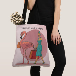 Met pensioen is het mijn taak om te gaan winkelen  tote bag