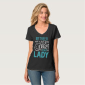Met Pensioen Nu Een Shirt Voor Volledige Crazy Cat (Voorkant volledig)