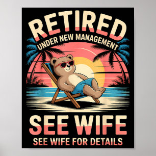 Met Pensioen Onder Nieuwe Leiding Zie Echtgenote G Poster