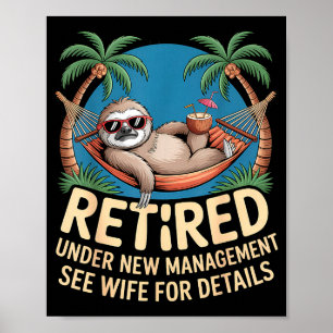 Met Pensioen Onder Nieuwe Leiding Zie Vrouw Grappi Poster