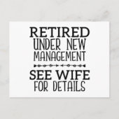 Met Pensioen Onder Nieuwe Leiding Zie Vrouw Voor D Briefkaart (Voorkant)