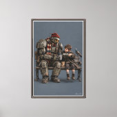 Met Pensioen Samen Canvas Afdruk (Voorkant)