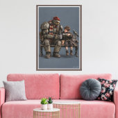Met Pensioen Samen Canvas Afdruk (Insitu (Woonkamer))