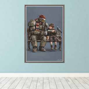 Met Pensioen Samen Canvas Afdruk