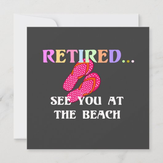 Met pensioen...Tot ziens op het strand (Voorkant)