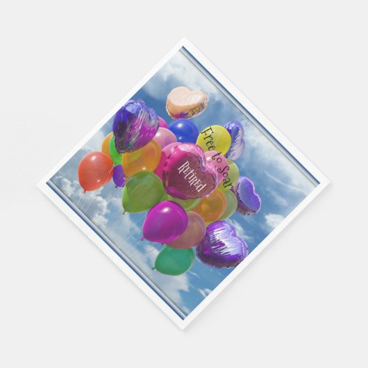 Met pensioen - vrij om te zweven servetten (Hoek)