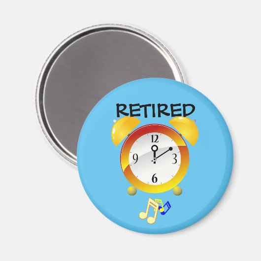 Met Pensioen Wekker Magneet (Voorkant / Achterkant)