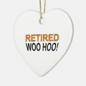Met pensioen Woo Hoo Keramisch Ornament (Links)