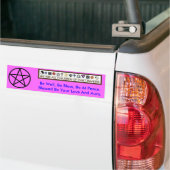 Met pentagram omgeven bumpersticker (Op Truck)