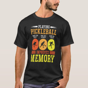 Met Pickleball spelen verbetert u de Memory Dink P T-shirt