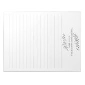 Met plant bekleed notitieblok met potlood (Voorkant)