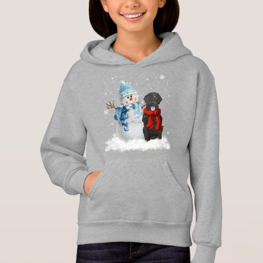 Met platte beklede wandelaar Dog Kerstman Christus (Voorkant)