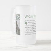 Met platte dekking kerstcadeaus voor wederkerighei matglas bierpul (Voorkant links)