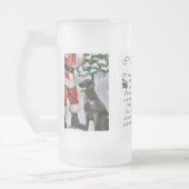 Met platte dekking kerstcadeaus voor wederkerighei matglas bierpul (Links)