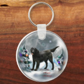 Met platte dekking kerstcadeaus voor wederkerighei sleutelhanger (Voorkant)