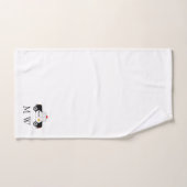 Met politieauto ontworpen monogram bad handdoek (Handdoek)