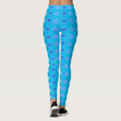 Met polka bezaaide blauwe Leggings (Achterkant)