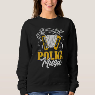 Met Polka-muziek Accordeons Grafisch Trui