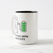 Met Positiviteit Geladen Mok ☕🔋 | Grappige Motiva (Voorkant links)