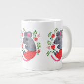 Met potlood getekende muis grote koffiekop (Voorkant rechts)