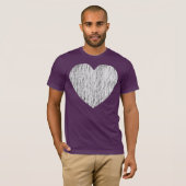 Met potlood ingevuld - Wit over zwart T-shirt (Voorkant volledig)