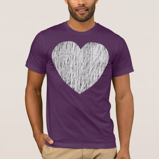 Met potlood ingevuld - Wit over zwart T-shirt (Voorkant)