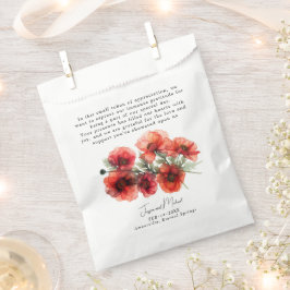 Met prachtige tekst Scarlet Petal Serenade Bedankzakje