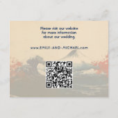 Met QR-code Japanse Harmonie met Fuji Informatiekaartje (Achterkant)