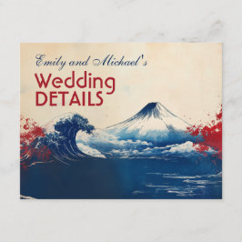 Met QR-code Japanse Harmonie met Fuji Informatiekaartje