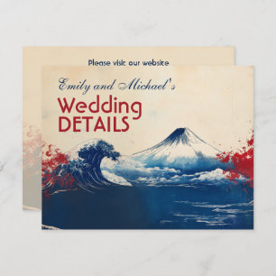 Met QR-code Japanse Harmonie met Fuji Informatiekaartje