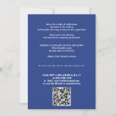 Met QR-code Klas Jaar Foto Afstudeerfeest Uitnodig Kaart (Achterkant)
