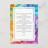 ❤️Met QR + WebSite-adres etherische bloei Informatiekaartje (Achterkant)