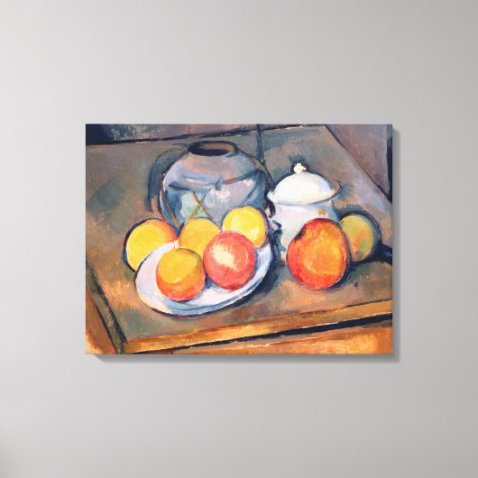 Met riem beklede vaas canvas afdruk (Voorkant)