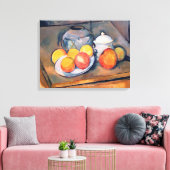 Met riem beklede vaas canvas afdruk (Insitu (Woonkamer))