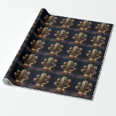 Met Robijnen Bezet Saguaro Cadeaupapier (Uitgerold)