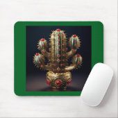 Met Robijnen Bezet Saguaro Muismat (Met muis)
