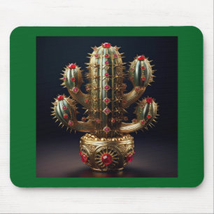 Met Robijnen Bezet Saguaro Muismat