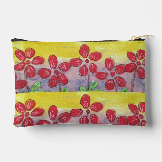 met rode bloemen etui (Achterkant)