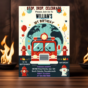 Met Rode Hete Brandweerwagen Motorveiligheid 1e Ve Kaart