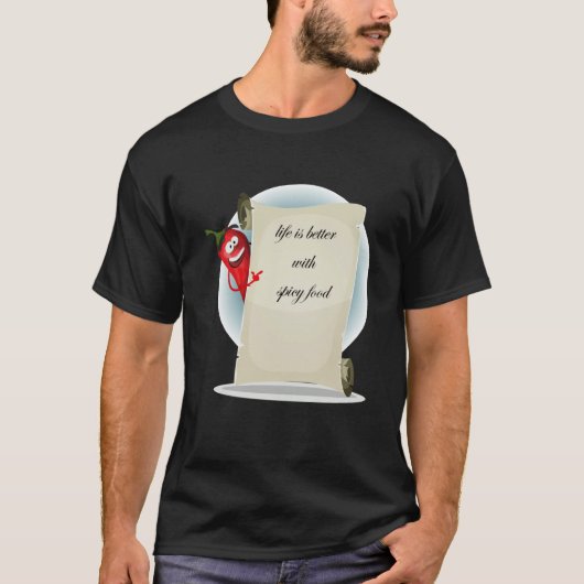 met rode kruidenierswaren t-shirt (Voorkant)